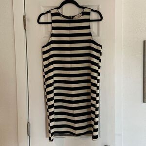 Everly black and white striped dress sleeveless size medium